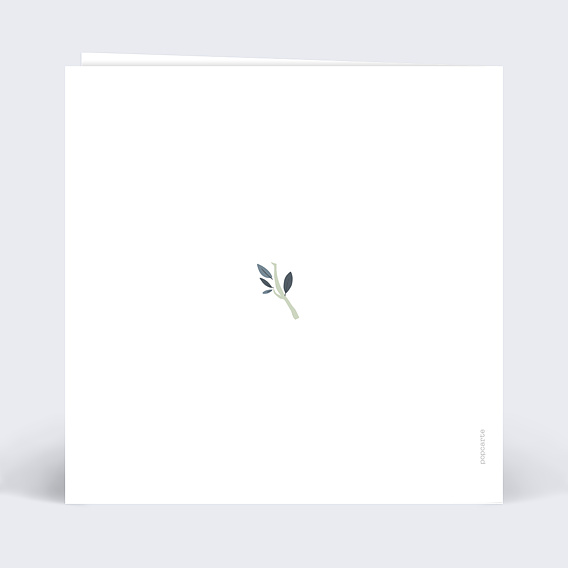 Invitation anniversaire enfant Animaux Sauvages Verso