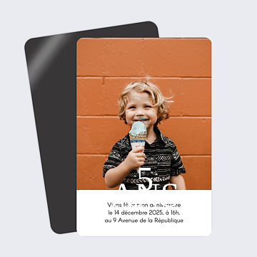 Invitation Anniversaire Enfant Âge Mignon