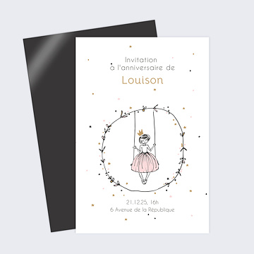 Invitation Anniversaire Enfant Jolie Princesse