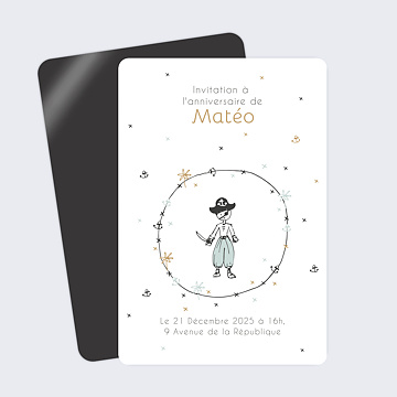 Invitation Anniversaire Enfant Petit Pirate
