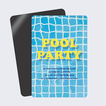 Invitation Anniversaire Enfant Plouf Party
