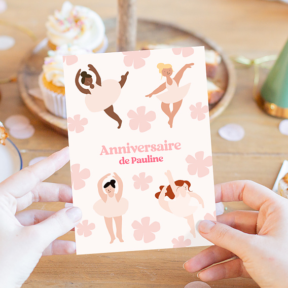 Invitation Anniversaire Enfant Ballerine