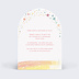 Invitation anniversaire enfant Parfait Arc-en-ciel Verso