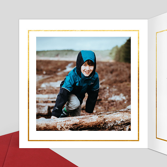 Invitation anniversaire enfant Jolies Cadres Intérieur Gauche