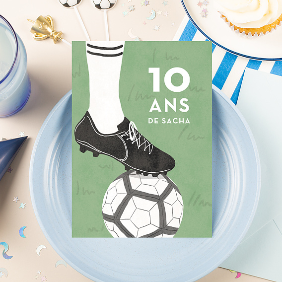 Invitation anniversaire enfant Crampons Après 4