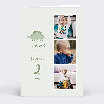 Invitation Anniversaire Enfant Petit Dinosaure