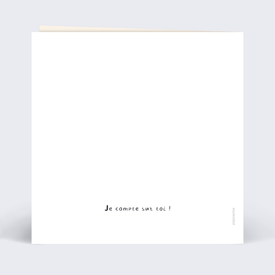 Invitation anniversaire enfant Jolis Papillons Verso