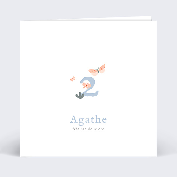 Invitation Anniversaire Enfant Papillons