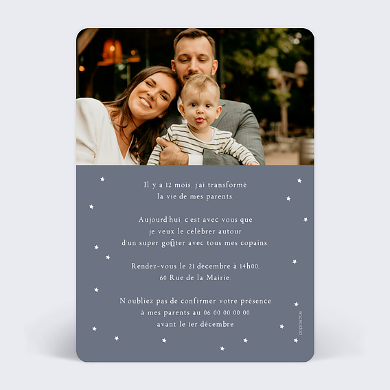 Invitation Anniversaire Enfant Jolie Galaxie