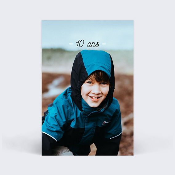 Invitation anniversaire enfant Tirets Anniversaire
