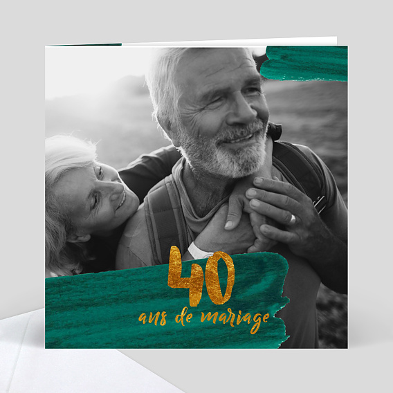 Anniversaire De Mariage 40 Ans Popcarte Anniversaire De Mariage 40 Ans Popcarte