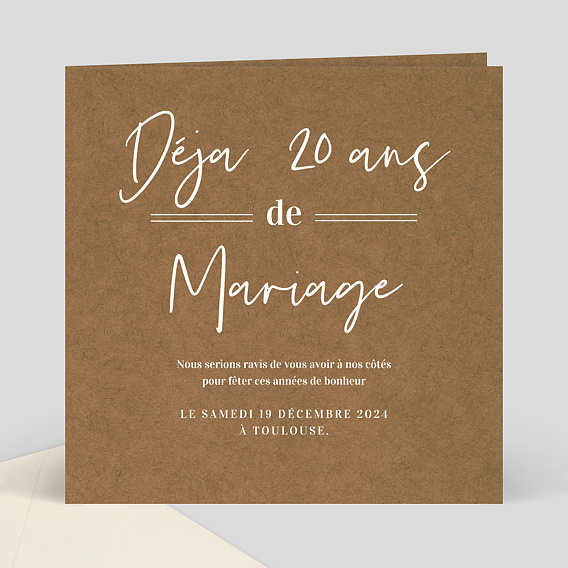 Texte D Invitation Anniversaire De Mariage Popcarte