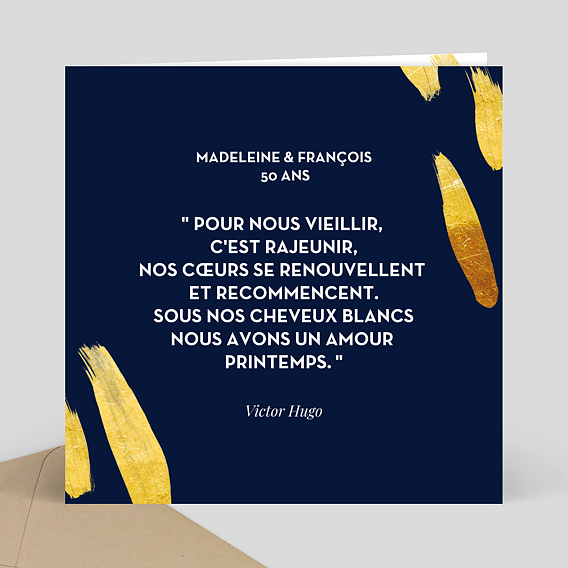 Invitation Anniversaire de Mariage Citation