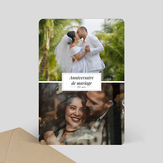 Invitation anniversaire de mariage Etiquette