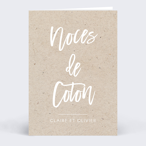 Invitation anniversaire mariage Jolie Typo