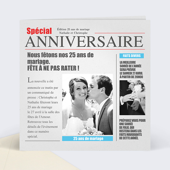 Texte D Invitation Anniversaire De Mariage Popcarte