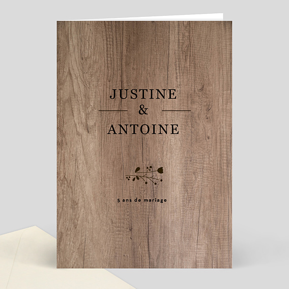 Invitation Anniversaire De Mariage Bois Popcarte Invitation Anniversaire De Mariage Bois Popcarte