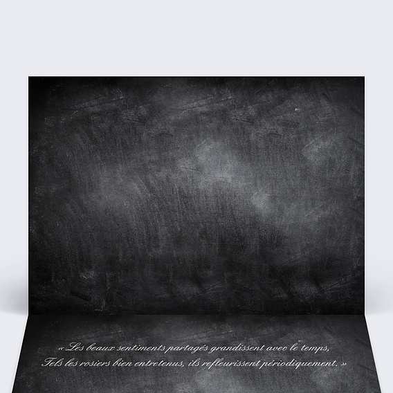 Invitation anniversaire mariage Avant-Après Intérieur Gauche