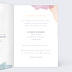 Invitation anniversaire mariage Nébuleuse Intérieur Droit