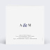 Invitation anniversaire mariage Esperluette Verso