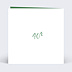 Invitation anniversaire mariage Typo Émeraude Verso
