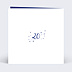 Invitation anniversaire mariage Typo Porcelaine Verso