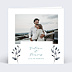 Invitation anniversaire de mariage Découpe Fleurs de Coton