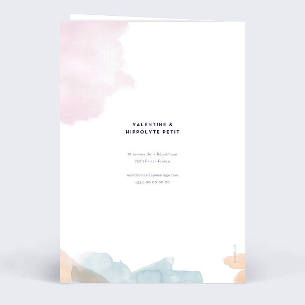 Invitation Anniversaire de Mariage Nébuleuse Verso
