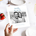 Invitation anniversaire de mariage Typo Perle