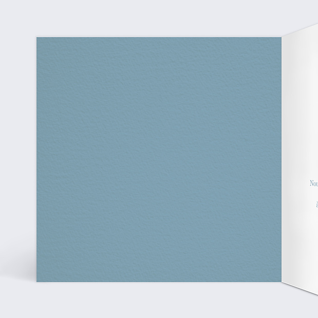 Carte d'Invitation Anniversaire de Mariage Typo Perle Intérieur Gauche