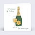 Invitation anniversaire de mariage Champagne