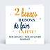 Invitation anniversaire de mariage 2 en 1