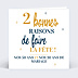 Invitation anniversaire de mariage 2 en 1