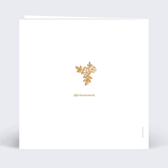 Invitation anniversaire de mariage Découpe Baroque