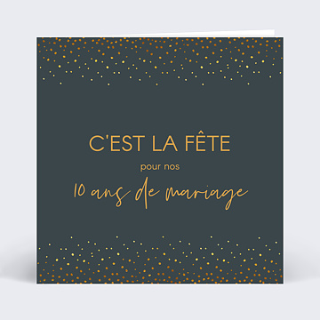 Invitation Anniversaire de Mariage lgance