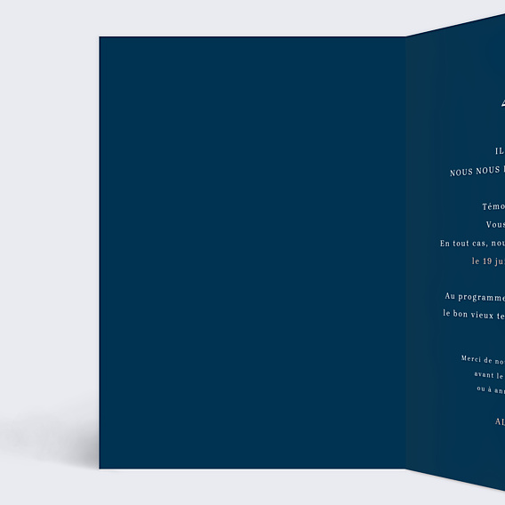 Invitation anniversaire de mariage Caractère