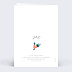 Invitation anniversaire mariage Envolée Florale Verso