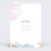 Invitation anniversaire mariage Nébuleuse Verso