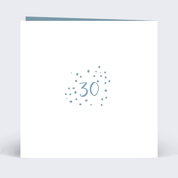Invitation anniversaire mariage Typo Perle Verso