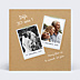 Invitation anniversaire de mariage Avant-Après Kraft