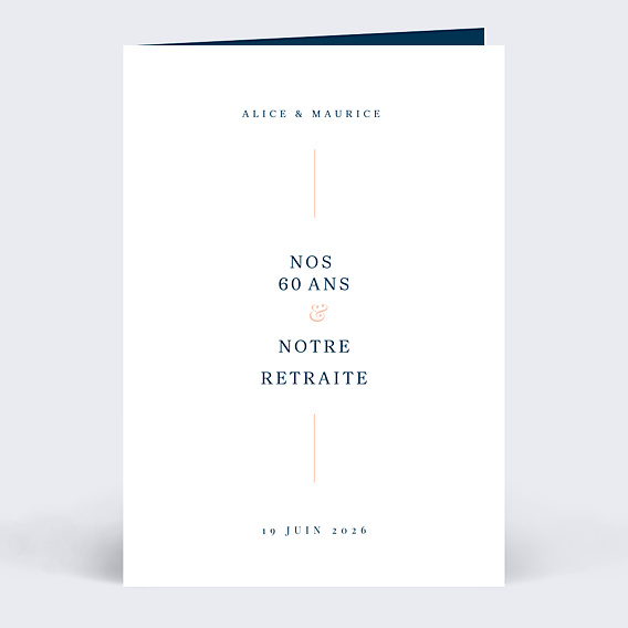 Invitation anniversaire de mariage Caractère