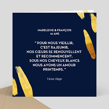Invitation Anniversaire de Mariage Citation