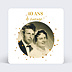 Invitation anniversaire mariage Golden Dots