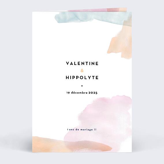 Invitation anniversaire mariage Nébuleuse