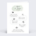 Invitation anniversaire de mariage Tempo
