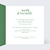 Invitation anniversaire de mariage Typo Émeraude