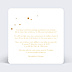 Invitation anniversaire de mariage Golden Dots