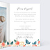 Invitation anniversaire de mariage Envolée Florale