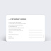Invitation anniversaire mariage Challenge Liste Verso