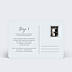 Invitation anniversaire de mariage Carte Postale Chic